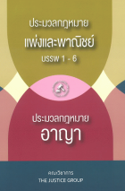 ประมวลกฎหมายแพ่งและพาณิชย์ บรรพ 1-6 ประมวลกฎหมายอาญา / 